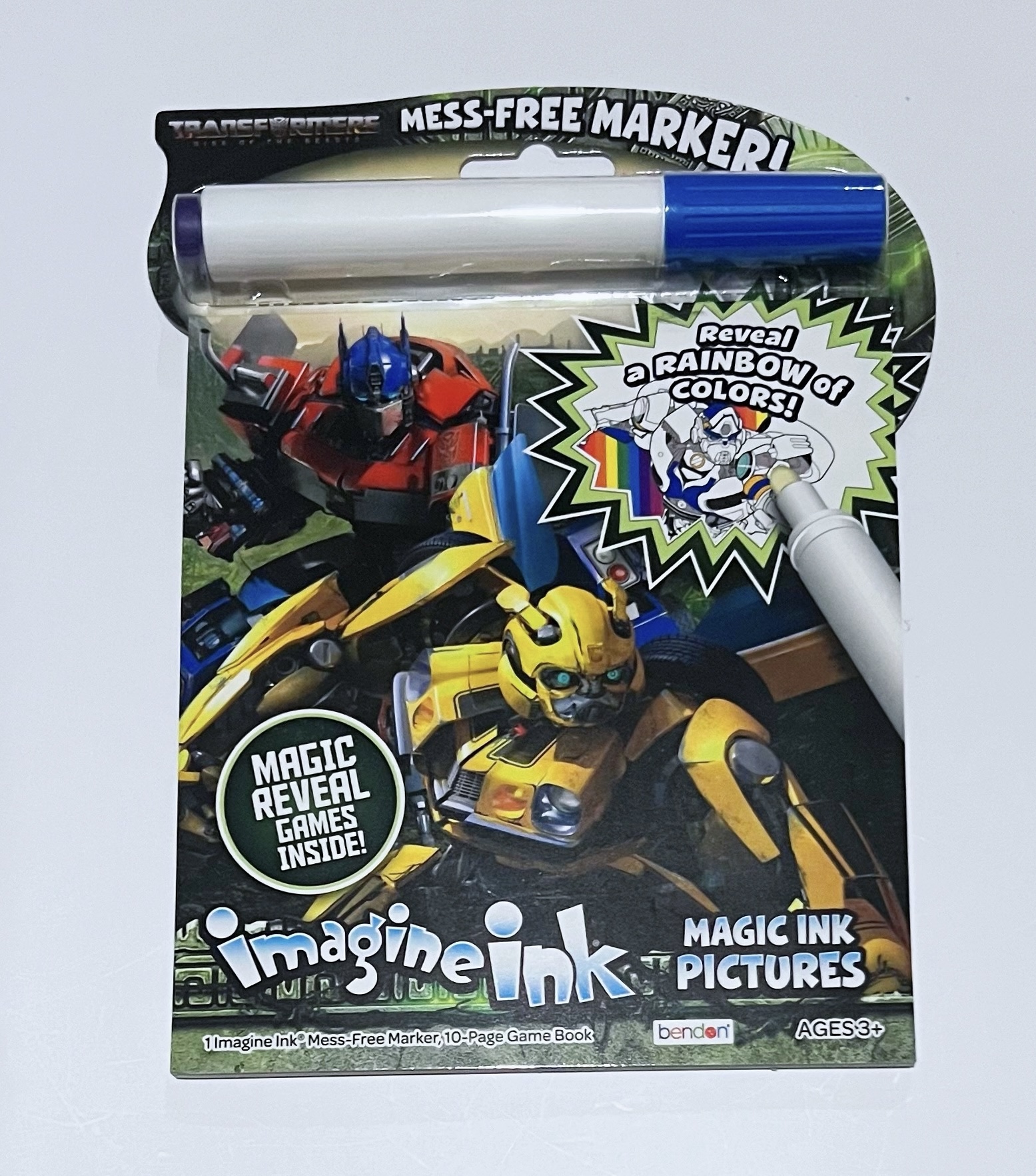 Transformers Imagine Ink Magic Ink Pictures Activity Book