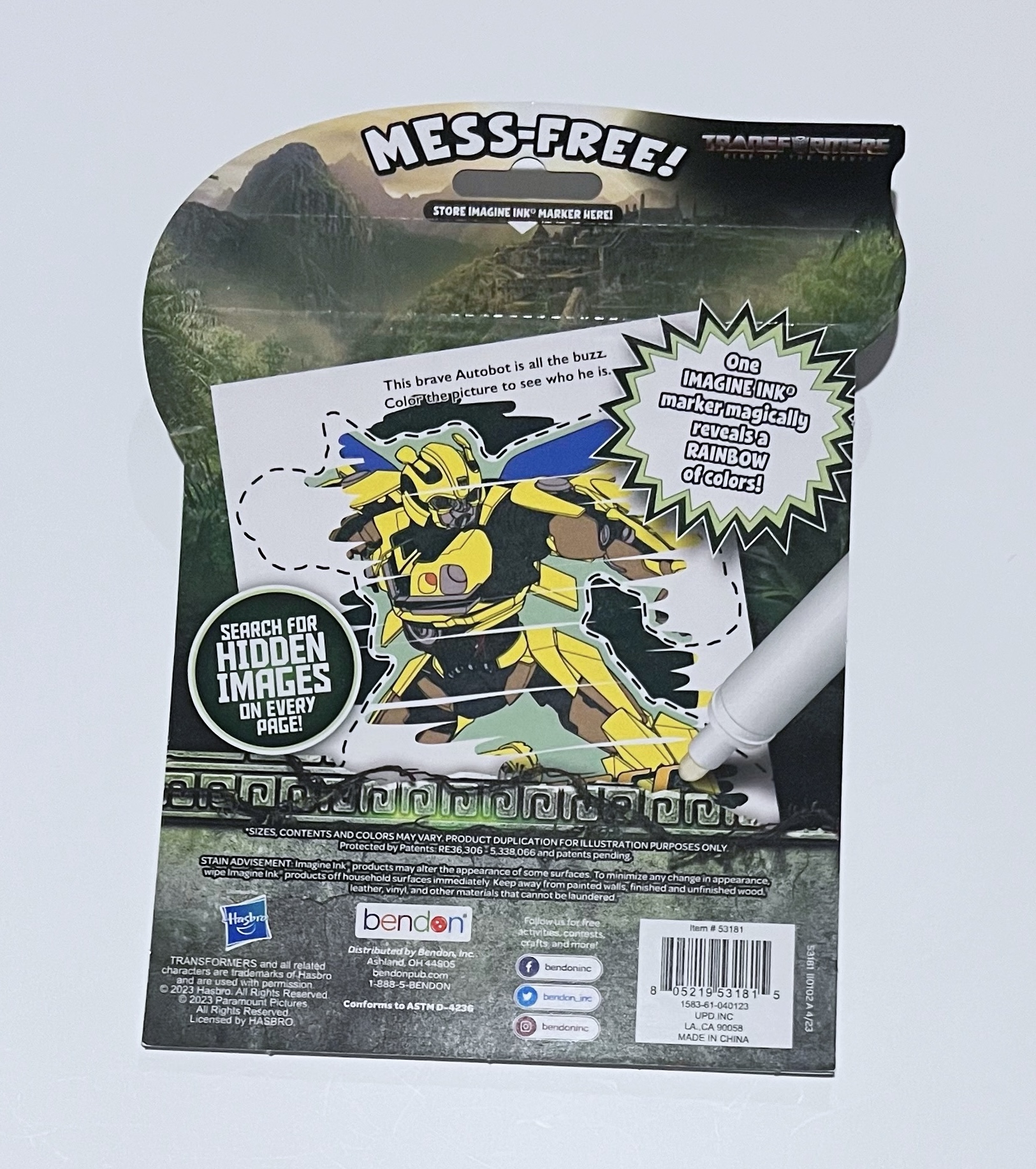 Transformers Imagine Ink Magic Ink Pictures Activity Book - Image 4