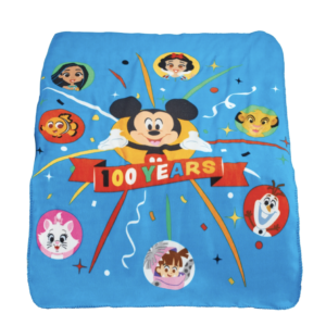 Disney's 100th Years Celebration 45x60" Mickey Mouse Fleece Throw Blanket Great for Travel or Nap