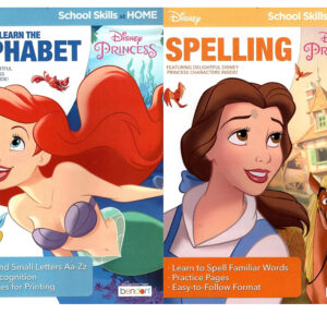 Disney Princess Learning Alphabet and Spelling book. Combo of 2