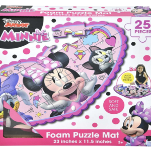 Disney Minnie Mouse Puzzle Mat - 25 Pc Foam Floor Puzzle for Kids (Minnie Mouse Jigsaw Puzzles)