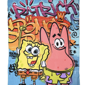 Spongebob Squarepants Soft Throw Blanket 45" x 60" Patrick Starfish
