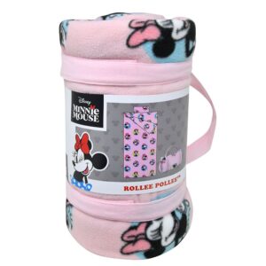 Rollee Pollee Minnie Mouse Dots of Fun Fleece Blanket Set 50 x 55 Inches