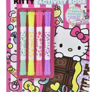 Hello Kitty Coloring & Activity Book with Stamps, Kids Coloring Book with Stamper Markers, 7.75 x 0.75 x 10.7 Inches, Ages 3+