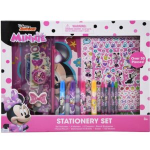 Minnie Mouse 30PC Stationery Set For Little Girl, Preschool and Art