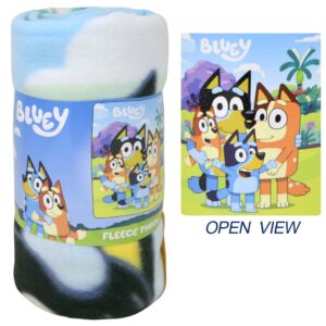 Bluey Throw Blanket 45" x 60" Bingo Soft Family Dogs Pups Boys Girls Kids