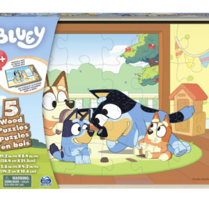 Bluey, 5-Pack of Jigsaw Puzzles in Storage Box