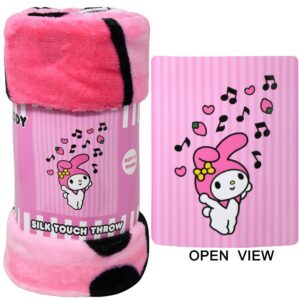 Hello Kitty My Melody Silk Throw Blanket 40" x 60"